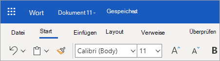 Verwenden des vereinfachten Menübands in Word für das Web 03b20ebd-5ecb-4385-8990-b059154690d5.png