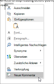 Verwenden einer @Erwähnung in Kommentaren, um eine Person für Feedback zu markieren 073a328b-3281-4ee0-bd52-ac05eeb41726.png