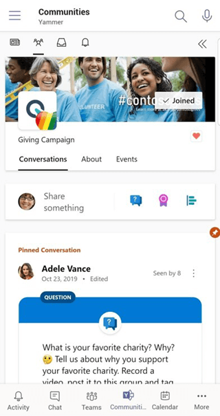 Verwenden der Yammer Communities-App für Microsoft Teams 09f652de-37d1-4fe5-aa1b-99a3ba20085c.png
