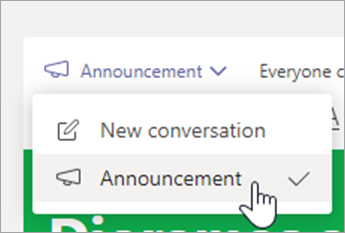 Benachrichtigen des gesamtes Kurses und Veröffentlichen von Ankündigungen in Microsoft Teams 0a693d98-8df4-472f-99fc-faf4480ff044.png