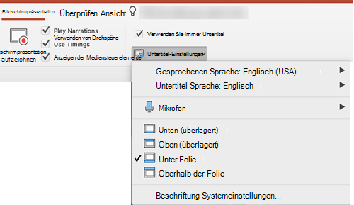 Präsentationen mit automatischen Echtzeit-Beschriftungen oder -Untertiteln in PowerPoint 0ad93b22-c29a-41a0-8819-28642313f466.png