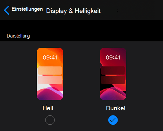 Wechseln in den dunklen Modus in ios 0adef1fb-8bc2-474d-b894-cc51629053ca.png