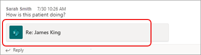 Führen einer Unterhaltung zu einem Listenelement in Teams 0c8dd3f7-dccb-4a4f-9275-1994c93de44c.png