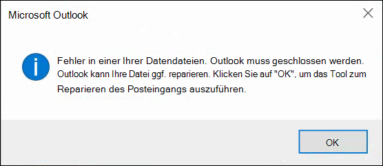 Bei einer Ihrer Dateien ist ein Fehler aufgetreten und Outlook muss geschlossen werden 0f59e16d-6595-44ce-a77d-8a8a5dfad198.png