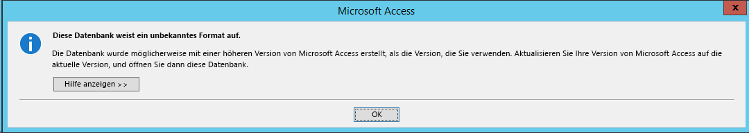 Access-Fehler: "Diese Datenbank weist ein unbekanntes Format auf" beim Öffnen einer ... 0fb55b4b-999e-48a1-b480-0b4f200062cf.png