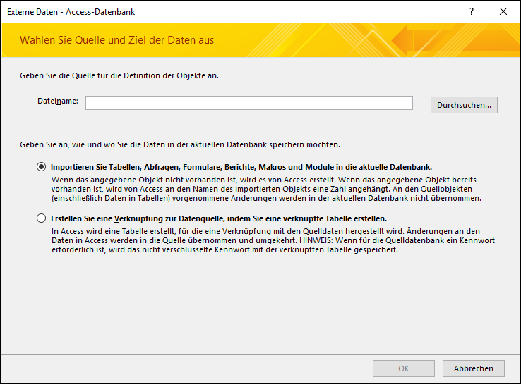 Importieren von oder Verknüpfen mit Daten in einer anderen Access-Datenbank 106ee35c-db42-4dad-8fd1-75a3412de370.png