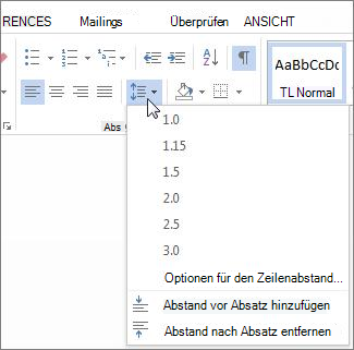 Festlegen des doppelten Zeilenabstands in einem Dokument 14ac06f3-5a64-40f7-9a3a-45597e8aff2c.png