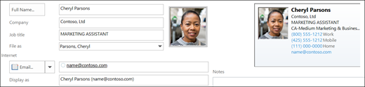 Hinzufügen, ändern oder Entfernen eines Bilds für einen Kontakt in Outlook 1d156a71-73ec-4cf0-b174-f144e22b4362.png