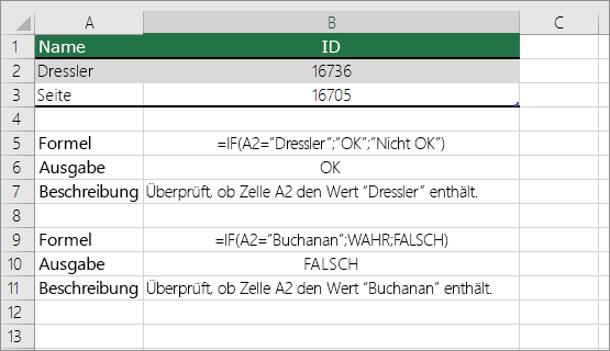 Überprüfen, ob eine Zelle Text enthält (Groß-/Kleinschreibung wird nicht berücksichtigt) 1e5b0237-200c-44e9-9ec3-f5bcead6d3e9.png