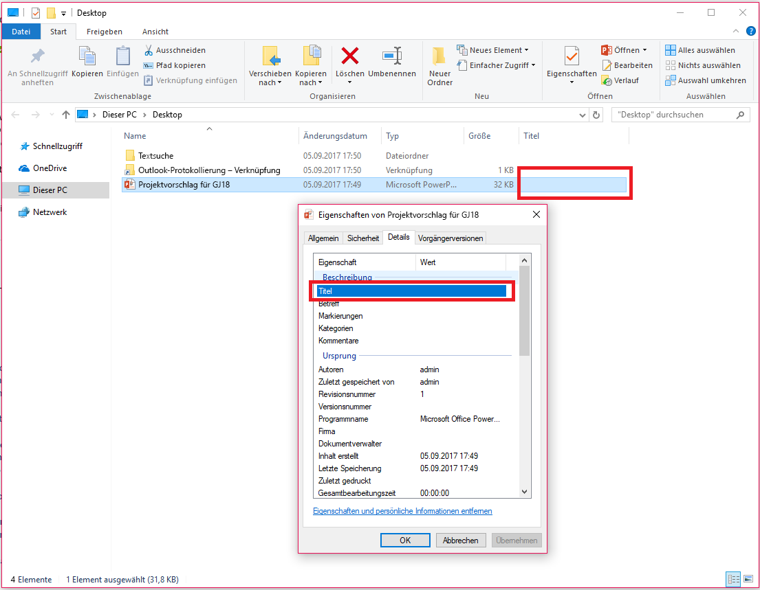 Im Datei-Explorer von Windows werden die Office-Dokumenteigenschaften nicht angezeigt 1eb2bbf5-30a3-4994-a61f-100f318449dd.png