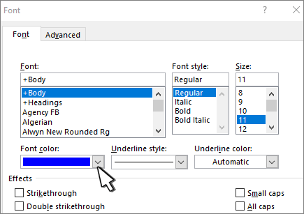Ändern der Standardtextfarbe (Schriftfarbe) in Word 1f75b3bb-61ff-44f5-ac0f-36e65fe67d7d.png