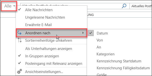 "Alle", "Ungelesen" und andere Filteroptionen werden in Outlook nicht mehr angezeigt 2106235b-da68-4d36-99ce-cd7584bc288c.png