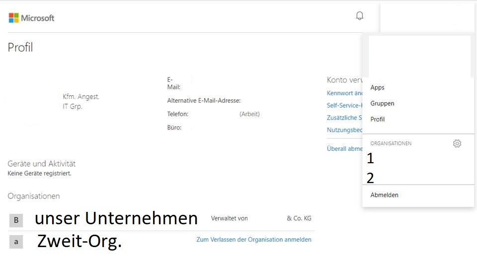 Anmeldung in zweiter Organisation unvollständig - Entfernen nicht möglich 24702f8e-10b8-457d-9caf-b50371581192?upload=true.jpg