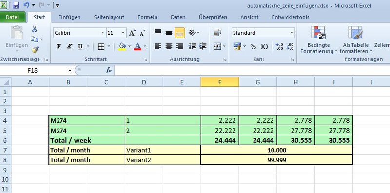 Neue Zeile mit verbundenen Zellen einfügen 25142140mp.jpg