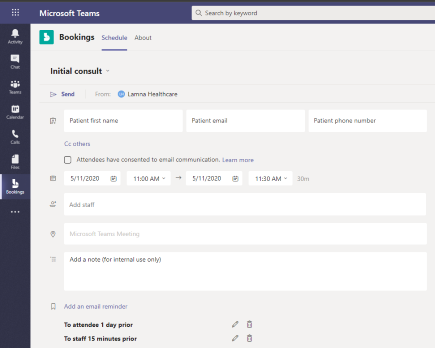 Übersicht über die app "Buchungen" in Microsoft Teams 2525d60f-c0e7-4fd8-96b0-cd16fe00d01b.png