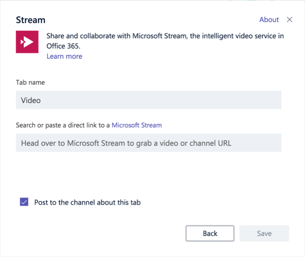 Hinzufügen und Verwenden einer Datenstrom Registerkarte in Microsoft Teams 2bd653ad-de2d-4042-b8cc-e46a634591f7.png