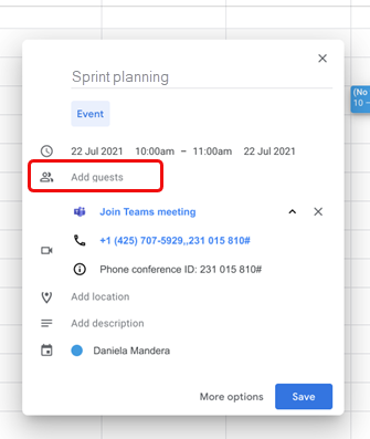Planen einer Teams-Besprechung über googlenen Kalender 2bff2efb-3064-4abd-ba62-e57e6d546a85.png