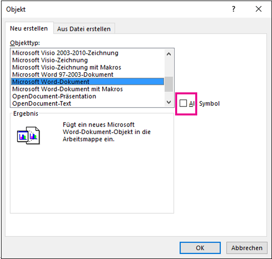 Einfügen eines Objekts in Ihre Excel-Kalkulationstabelle 302f68aa-129f-4206-b2a9-607b6f2bf61d.png