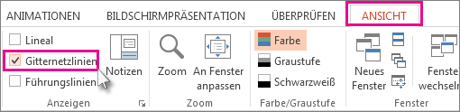 Ein- oder Ausblenden von Gitternetzlinien in Word, PowerPoint oder Excel 3062694f-418d-4104-9683-b3c589f3d912.png