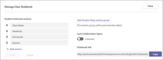 Verwenden von OneNote-Kursnotizbüchern in Teams 30a5810f-730f-44cf-90e5-6393193bb39c.png