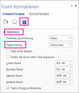 Festlegen der Textrichtung und -position in einer Form oder einem Textfeld 30b56297-9f97-4c0d-9a82-b69e77b82938.png