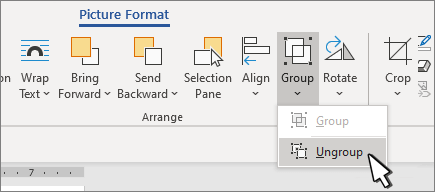 Aufheben der Gruppierung von Formen, Bildern und anderen Objekten in Word 33e0983a-58c0-4200-ab97-092b919cb780.png