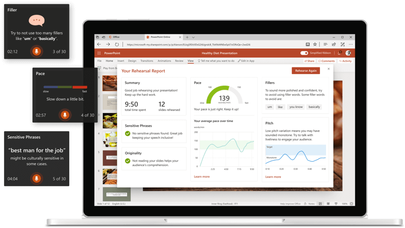 Testen Ihrer Bildschirmpräsentation mit Referenten Coach 3ec6052f-1764-40ed-85b9-34a77732d282.png