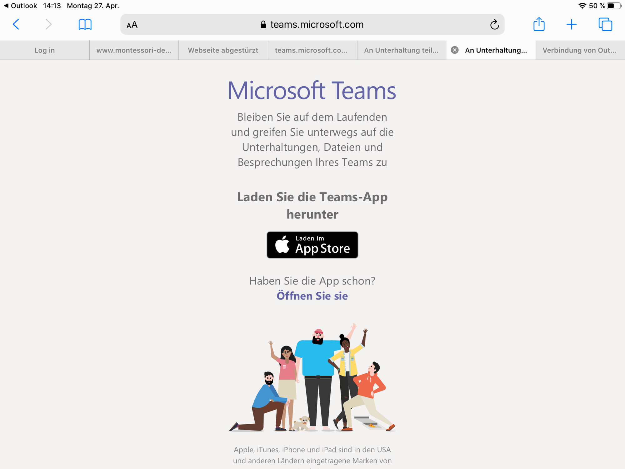 Verbindung von Outlook App zur Teams App (IOS) 46bc69c2-c7b8-4215-b00e-e300fff04d29?upload=true.png