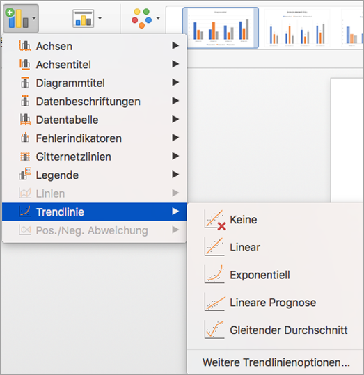 Hinzufügen einer Trend- oder Durchschnittslinie zu einem Diagramm 46fc22af-8d48-4ece-8b1f-3e5778a8aea7.png