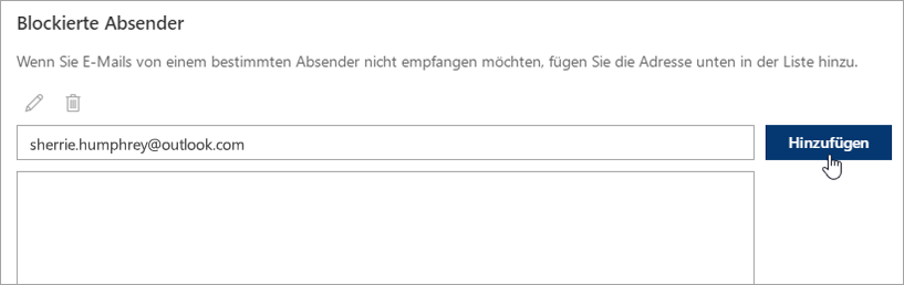 Blockieren oder Aufheben der Blockierung von Absendern in Outlook im Web 47b96b52-6f41-493b-8814-409234a1e51d.png