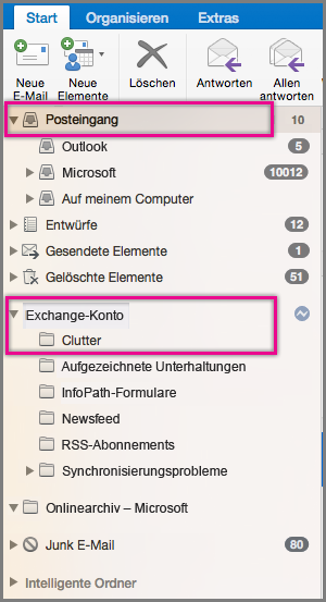 Verwenden der Funktion "clutter" zum Sortieren von Nachrichten mit niedriger Priorität in ... 4e956892-36b9-4e0c-9ab0-31e96f202225.png