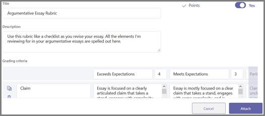 Erstellen und Verwalten von Benotungs Rubriken in Microsoft Teams 50262bd6-41c9-49b1-8751-bf009c2a7b69.png