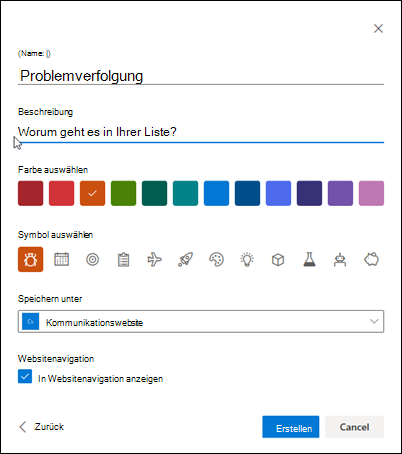 Erstellen einer Liste aus einer Vorlage 50cef376-754c-45b3-8ab5-15be618ce22c.png