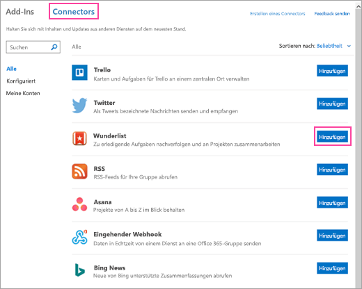 Verbinden von Apps mit Ihrem Posteingang in Outlook im Web 51abd82a-4de2-405f-8277-5742e6335ce5.png