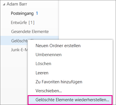 Wiederherstellen gelöschter Elemente oder E-Mails in Outlook Online 51d29191-d561-4ebe-a601-9fba0e771c6c.png