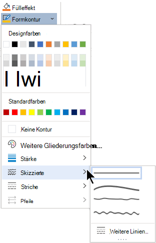 Hinzufügen oder Entfernen eines Rahmens für ein Textfeld, eine Form oder eine SmartArt-Grafik 52f6e47b-ab1a-43c2-9f0e-6cb26030c757.png