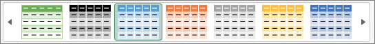 Anwenden von Schattierung oder Hervorhebung auf alternative Zeilen in Excel für Mac 555d7b22-f627-4a46-a5e7-435596a6fab8.png