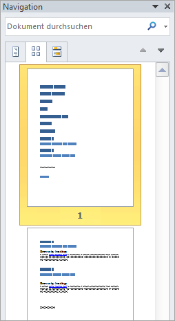 Verwenden des Navigationsbereichs in Word 57715de8-7366-4eeb-b05a-f6190079d890.png