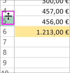 Ändern der Spaltenbreite oder Zeilenhöhe 605644cf-f8d0-427e-87de-c93a2beae960.png