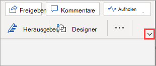 Verwenden des vereinfachten Menübands in Word für das Web 60ecd7b1-0ac7-490b-87e2-55af30f3330b.png