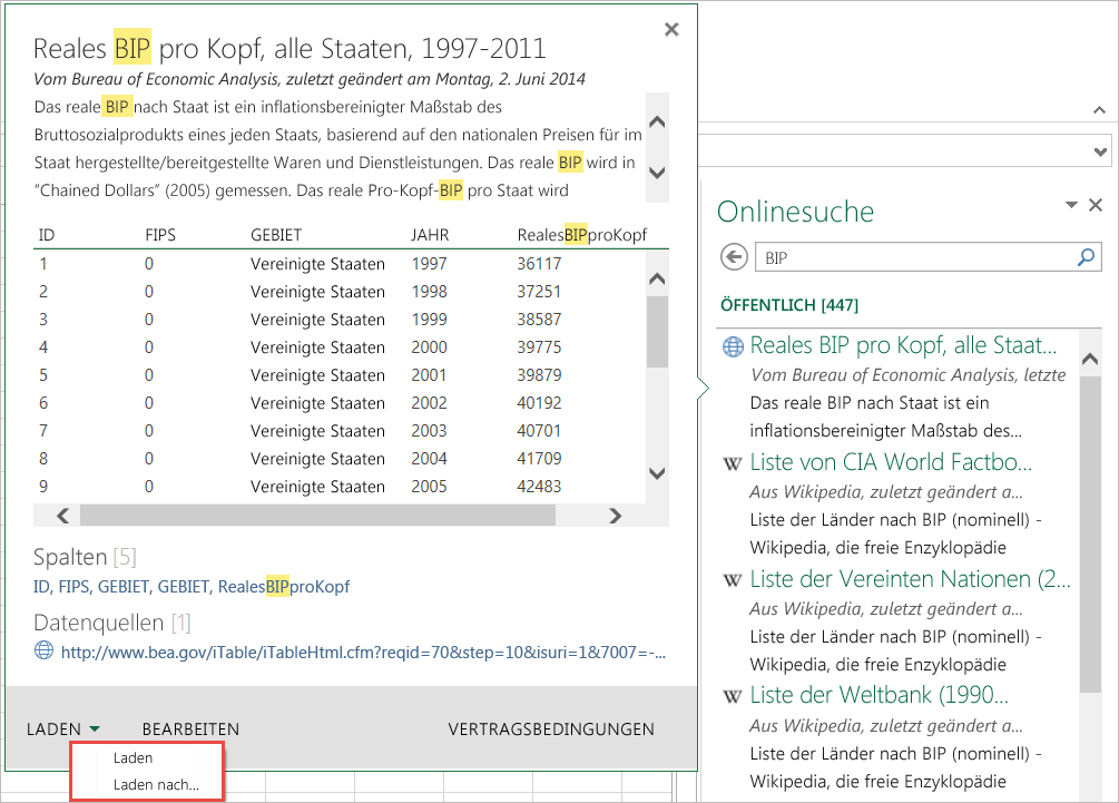 Hinzufügen einer Abfrage zu einem Excel-Arbeitsblatt (Power Query) 6158cedb-3800-4284-ba81-f1e894b76b1a.png