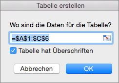 Anwenden von Schattierung oder Hervorhebung auf alternative Zeilen in Excel für Mac 616eac47-db8c-4f63-a6c2-5b4ad4671bce.png