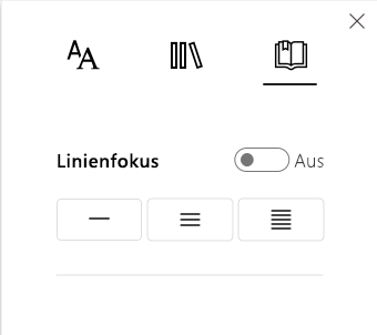 Verwenden des Positions Fokus in immersivem Reader für Office für das Web und OneNote 641dba77-6a65-4742-bd99-c553af511b03.png