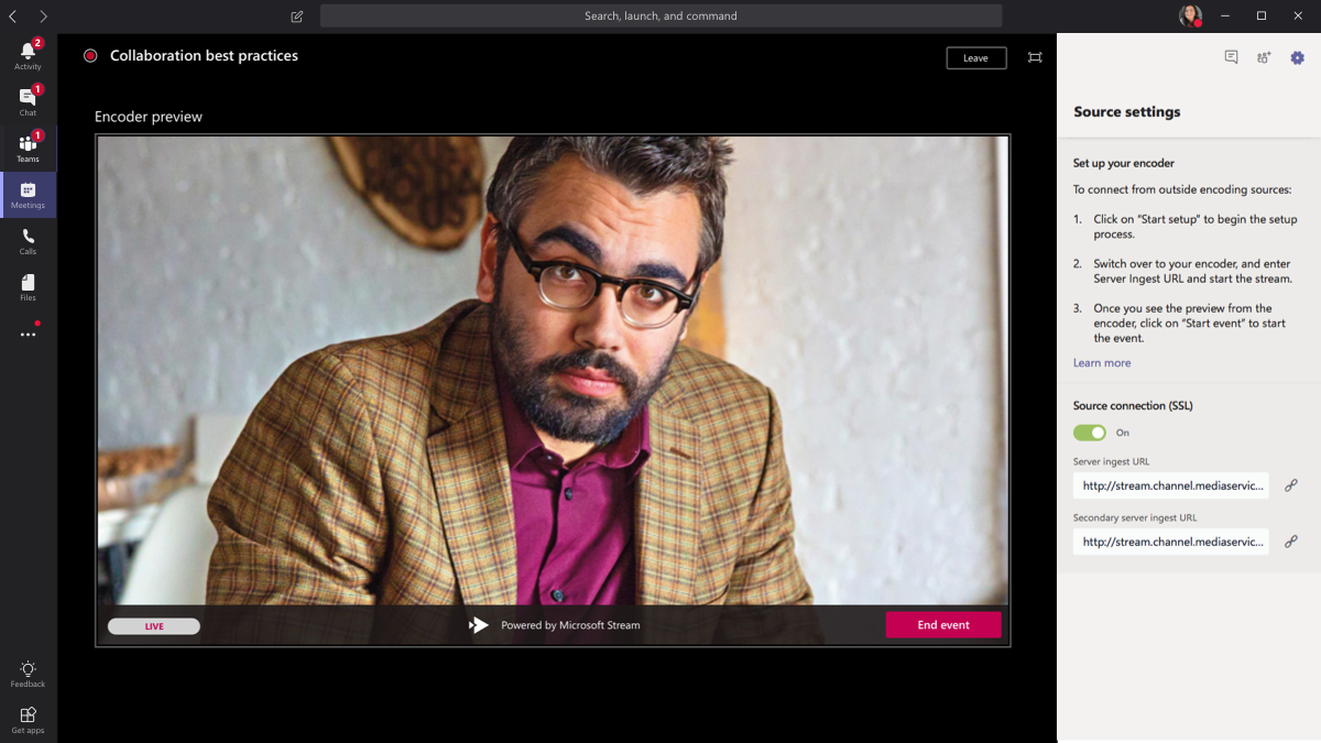 Erstellen eines Live-Ereignisses für Teams mithilfe einer externen APP oder eines externen ... 644e5d13-1190-406d-bcbf-958c05a10d0c.png