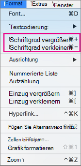 Ändern des Schriftgrads in Outlook für Mac 663b1818-514c-45d6-9879-8dbc09ffcb3a.png