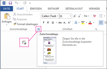 Kopieren und Einfügen mithilfe der Office-Zwischenablage 6773672e-cc39-483e-91ca-efa44ba977e9.png