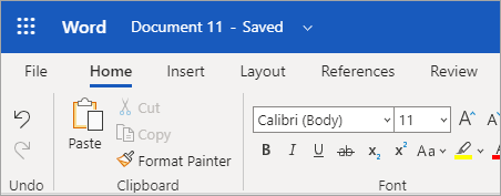 Verwenden des vereinfachten Menübands in Word für das Web 6e9f2778-0f60-47df-b587-1493eb92ba6b.png