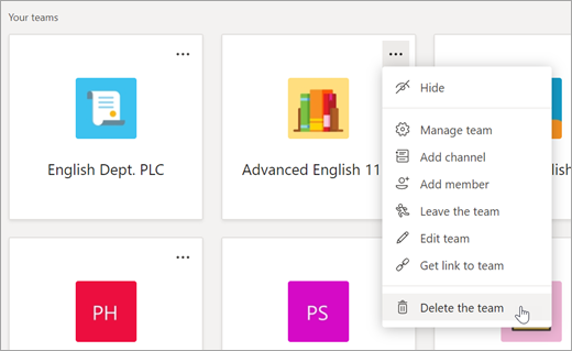 Löschen eines Kurses in Microsoft Teams 7bb30a2e-e1a6-4e80-96c3-910043bb4041.png
