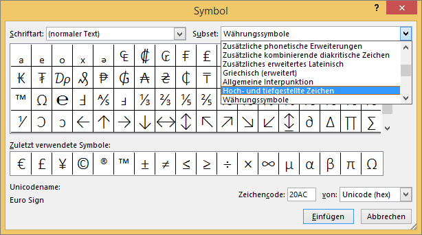 Formatieren von Text als hochgestellt oder tiefgestellt in Word 7c3aed57-4008-4595-992b-c1d546d09db2.png