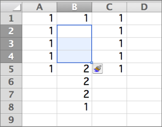 Einfügen einer oder mehrerer Zeilen, Spalten oder Zellen in Excel für Mac 7ca39a27-3361-479f-a456-a3bb098ccfb3.png